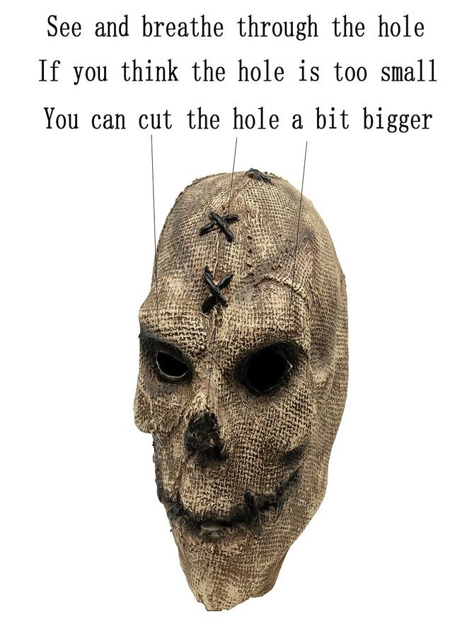 GOODKSSOP Unisex Retro Old Scary Skull Halloween Mask Cosplay Horrible Head Full Face Latex Helmet Creepy Costume Prop for Carnival Themed Party - Image 3